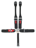 CROW SAFETY GEAR 11004DBS 5-Way L&L 52in Lap Belt- Indiv DB Harness B/I Wit