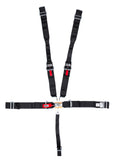 CROW SAFETY GEAR 11014-DB 5-Pt Harness Small Latch Blk Hans Wrap Around Pul