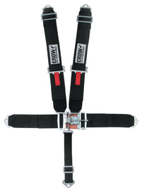 CROW SAFETY GEAR 11064 5-Pt Harness Big Latch Blk Bolt In Pull Down