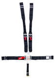 CROW SAFETY GEAR 11074-DB 5-Pt Harness Big Latch Blk Hans Wrap Around Pul