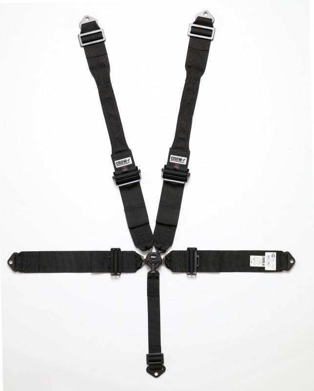 CROW SAFETY GEAR 11104PRB 5 Way Kam Lock DB Harness Alum Black