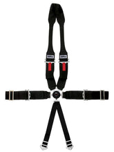 Load image into Gallery viewer, CROW SAFETY GEAR 11114DBA CROW Safety Gear 11114DBA Kam Lock 6-Point Harness with Pull Up Adjustment, U-Type Wrap Around Design, SFI 16.1 Compliant, Black