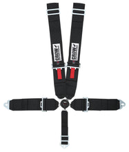 Load image into Gallery viewer, CROW SAFETY GEAR 11144 Kam Lock Lap Belt 5-Way Black Floor Mount