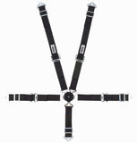 CROW SAFETY GEAR 11174A 5-Pt Harness 2in Cam Lock Blk Pull Up