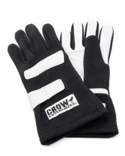 Load image into Gallery viewer, CROW SAFETY GEAR 11714 Gloves Medium Black Nomex 2-Layer Standard