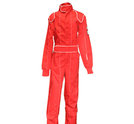 CROW SAFETY GEAR 23062 Driving Suit Junior Red Proban Small 1-Piece