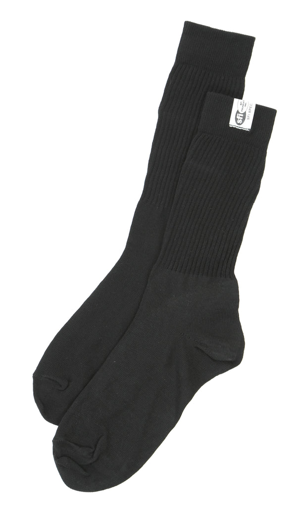 CROW SAFETY GEAR 29117B Black FR Blend SFI 3.3 Sock LARGE 10-11