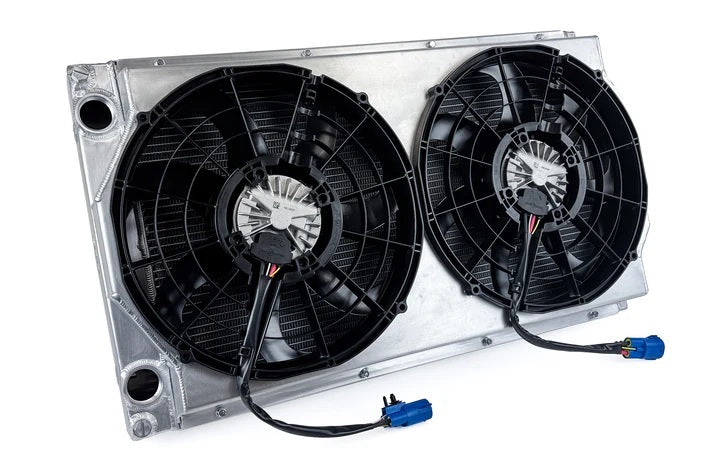 CSF COOLING 8374 CSF Cooling Radiator Module with 14-Inch Brushless Fans – Universal Aluminum Dual Pass Design