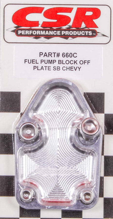 CSR PERFORMANCE 660C SBC F/P Block-Off Plate - Clear