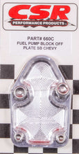 Load image into Gallery viewer, CSR PERFORMANCE 660C SBC F/P Block-Off Plate - Clear