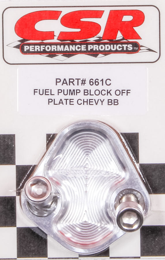 CSR PERFORMANCE 661C BBC F/P Block-Off Plate - Clear