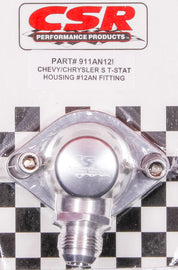 CSR PERFORMANCE 911AN12C Chevy Swivel Thermostat Housing - Clear