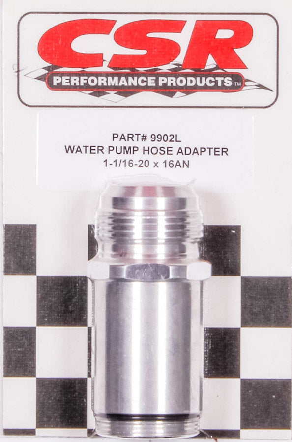 CSR PERFORMANCE 9902L Water Pump Hose Adapter - 1-1/4 x 16an