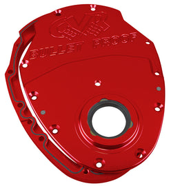 CVR PERFORMANCE TC2350R SBC Billet Timing Cover 2-Piece Red