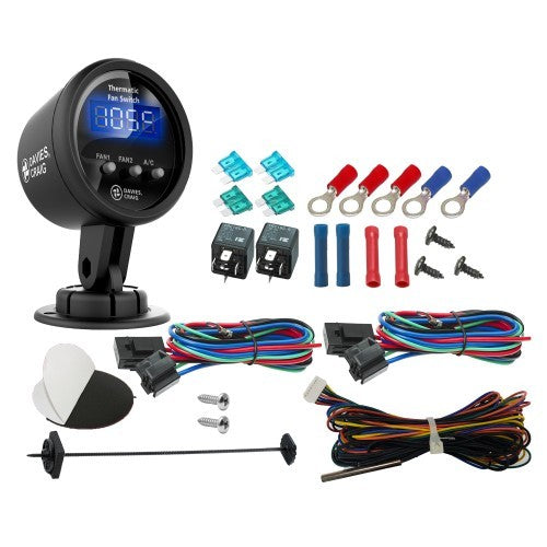 DAVIES, CRAIG DC-0500 Digital Gauge Thermatic Fan & EWP Switch Kit