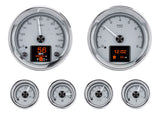 DAKOTA DIGITAL HDX-2024-K Dakota Digital HDX-2024-K HDX Universal Electric Analog Gauge Kit with Black Faces and Chrome Bezels