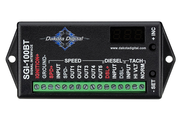 DAKOTA DIGITAL SGI-100BT Speed  Tach and Diesel S ignal Interface  Bluetoo
