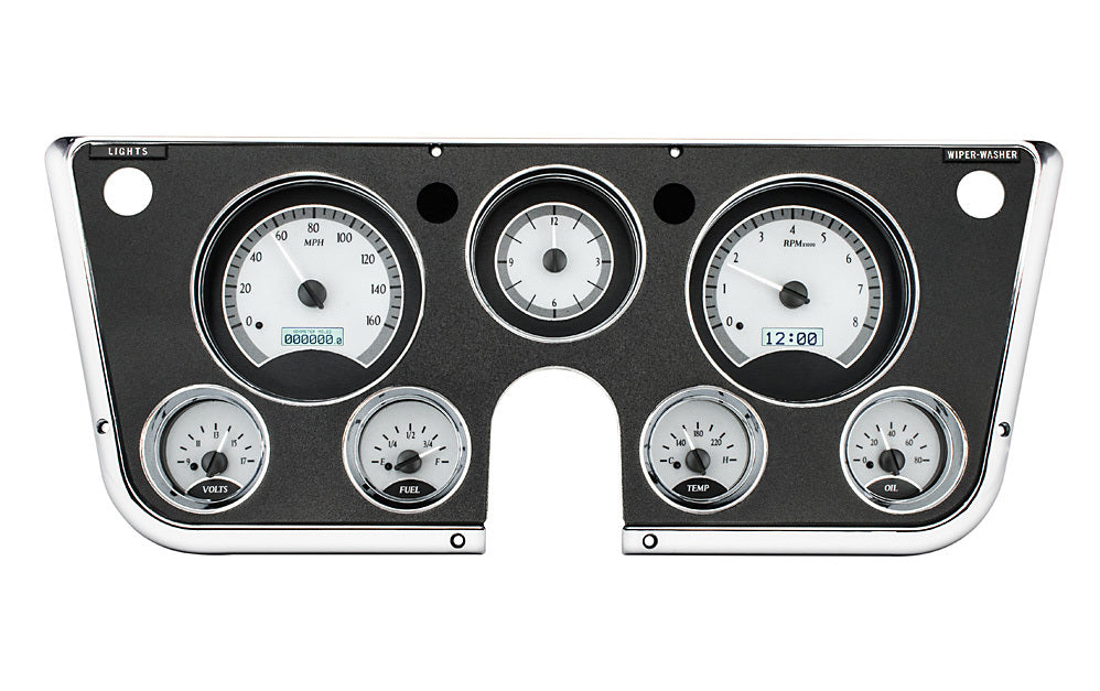 DAKOTA DIGITAL VHX-67C-PA-S-W Dakota Digital VHX-67C-PA-S-W VHX Instrument System for 1967-72 GM Full-Size Trucks
