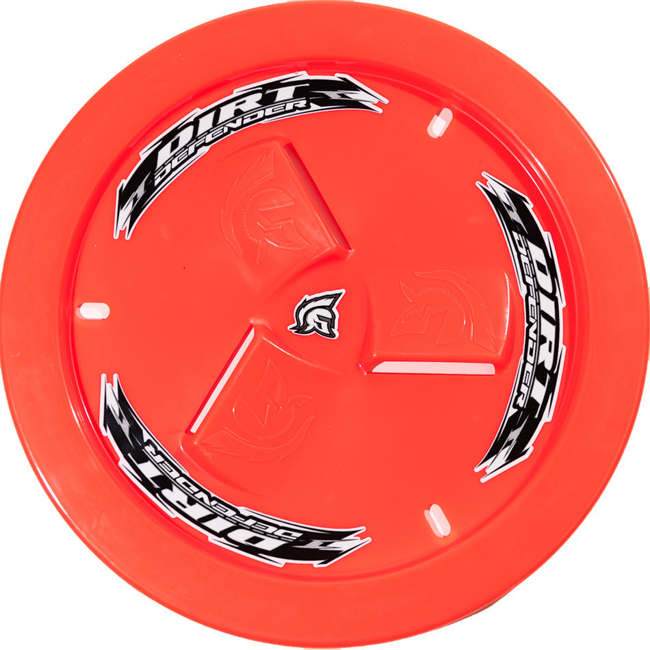 DIRT DEFENDER RACING PRODUCTS 10281 Wheel Cover Neon Red Vented