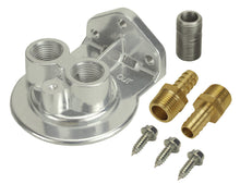 Load image into Gallery viewer, DERALE 13005 Single Mount Oil Filter Mount Ports Up