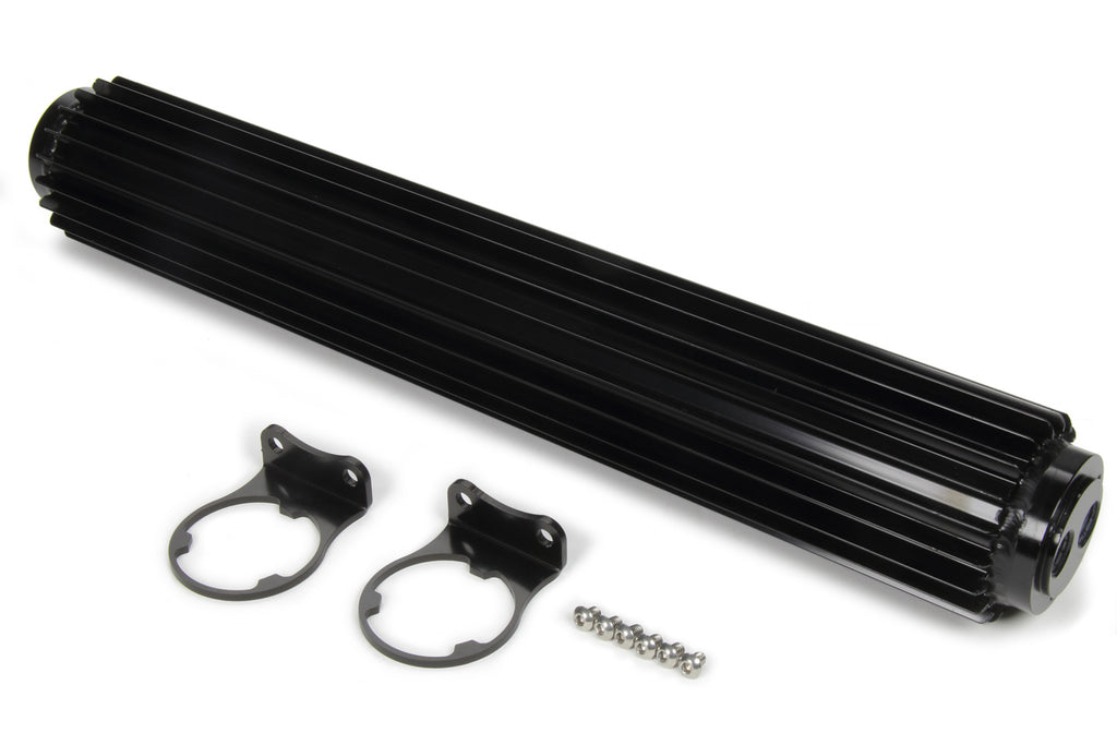DERALE 13282 Dual-Pass Heat Sink Cool er  18in Black Anodized