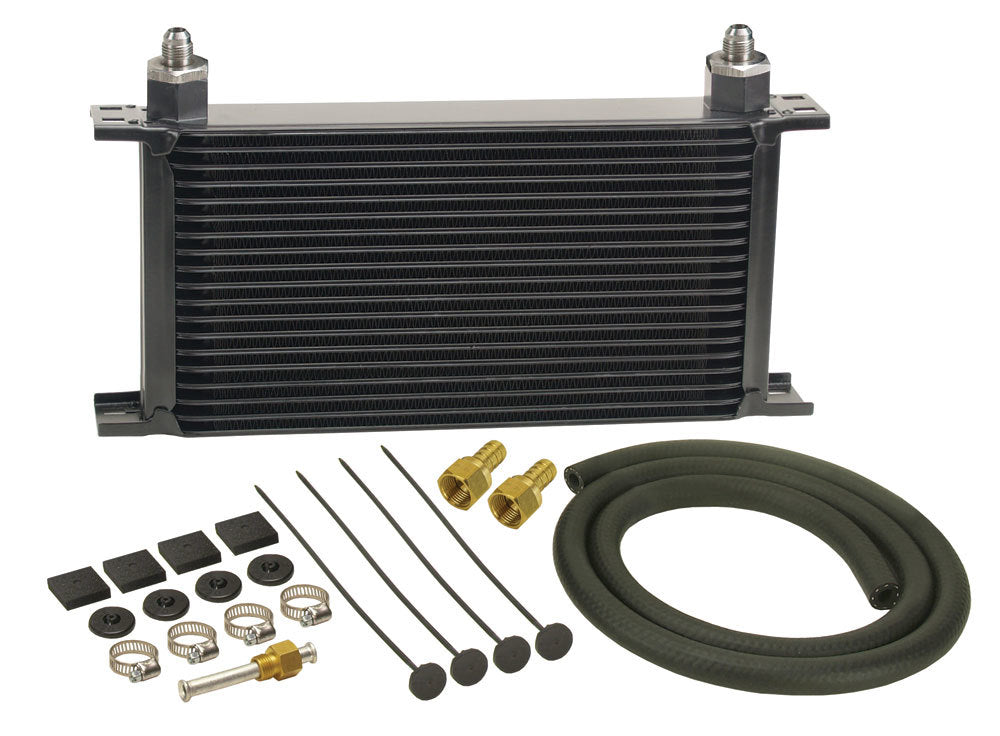 DERALE 13403 19-Row Stack Plate Trans Cooler Kit (-6AN)