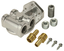DERALE 15709 Single Mount Oil Filter Mount Side Ports