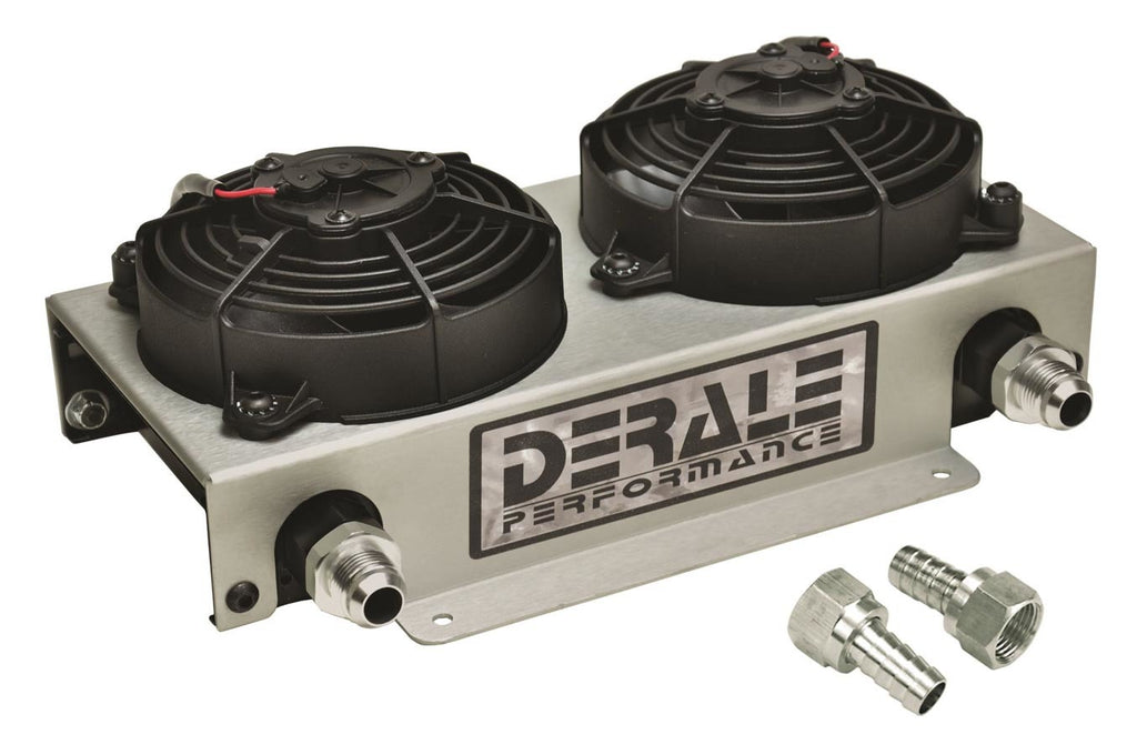 DERALE 15845 19 Row Hyper Dual-Cool Remote Cooler (-10AN)