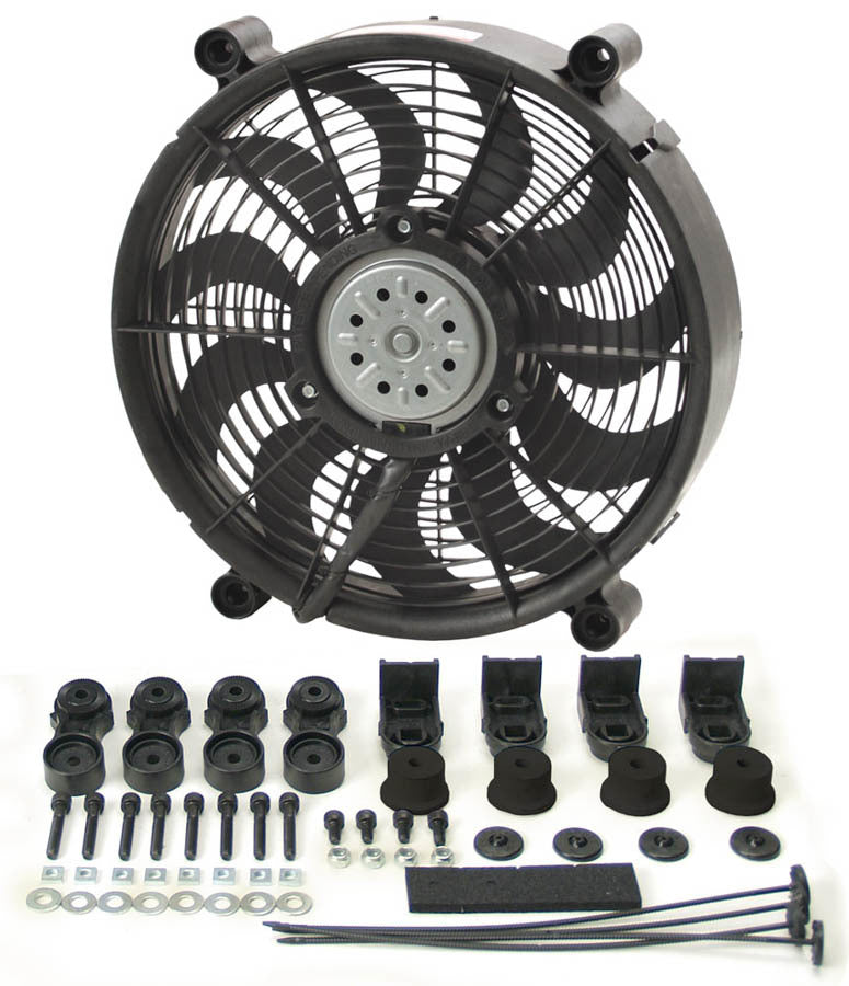 DERALE 16212 12in High Output RAD Fan Single