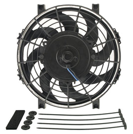 DERALE 16619 9in Tornado Electric Fan w/Standard  Mounting Kit
