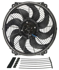 DERALE 16626 16in Tornado Electric Fan w/Standard Mount Kit