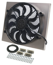 DERALE 16821 RAD Fan w/Alum Shroud Assembly