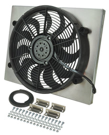 DERALE 16823 RAD Fan w/Alum Shroud Assembly