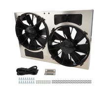 Load image into Gallery viewer, DERALE 16826 Dual RAD Fan w/Alum Shroud Assembly