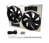 DERALE 16826 Dual RAD Fan w/Alum Shroud Assembly