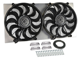 DERALE 16843 DERALE 16843 Dual 17-Inch Electric Cooling Fan with Aluminum Shroud