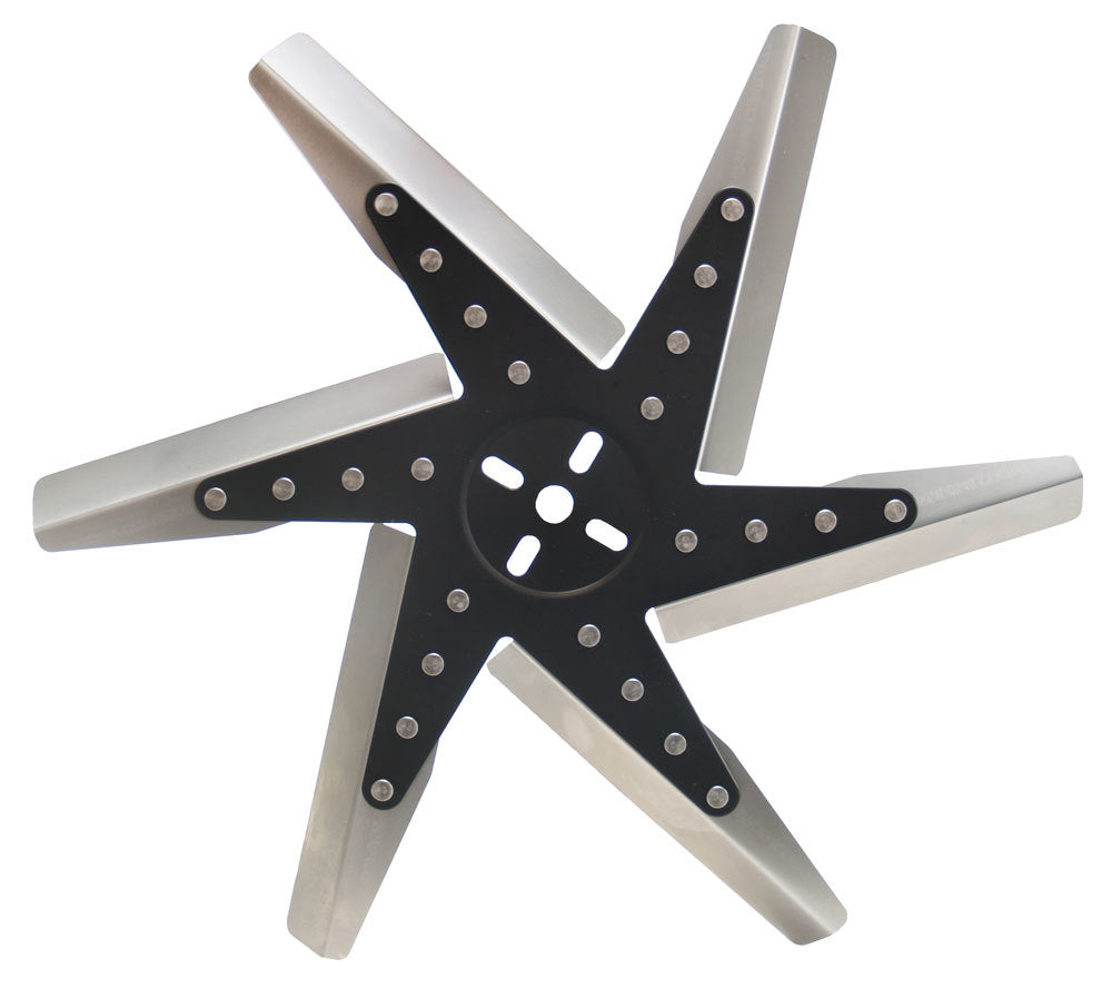 DERALE 19318 18in HP Stnless Steel Fl ex Fan (Black Hub/Rvrse