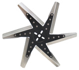 DERALE 19318 18in HP Stnless Steel Fl ex Fan (Black Hub/Rvrse