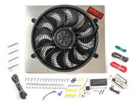 DERALE 66821 PWM Single RAD Fan/ Aluminum Shroud Assembly