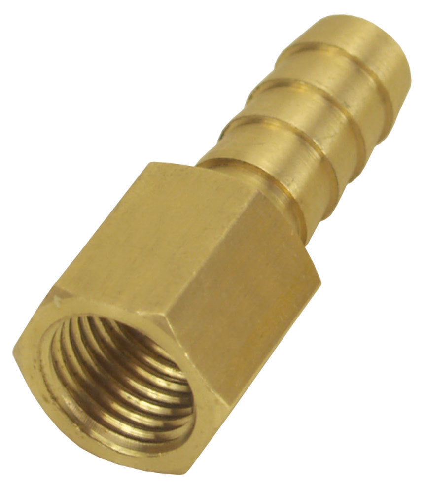 DERALE 98104 Straight Hose Barb Fitti ng 1/4 NPT F x 3/8 Barb