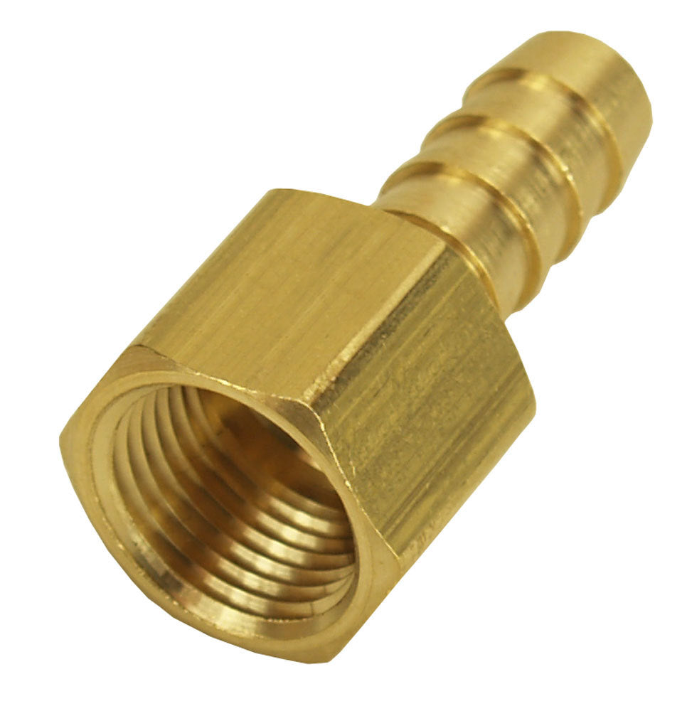 DERALE 98105 Straight Hose Barb Fitti ng 3/8 NPT F x 3/8 Barb