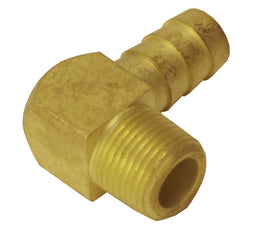 DERALE 98244 1/2in NPT M x 1/2in Bar b 90 Degree Hose Fitting