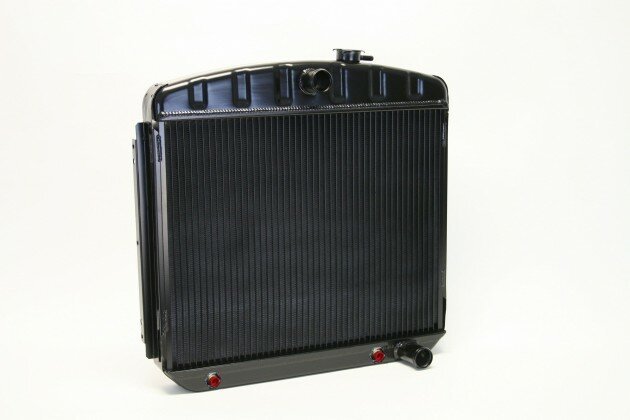 DEWITTS RADIATOR 32-1239013A Radiator 55-57 Chevy Auto Trans Black