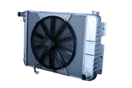 DEWITTS RADIATOR 32-4139004M Radiator w/Fans Camaro 67-69 SBC Man Trans Raw