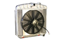 Load image into Gallery viewer, DEWITTS RADIATOR 32-4139013A Radiator w/Fans 55-57 Chevy Auto Trans Raw
