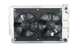 DEWITTS RADIATOR 32-6139022M Radiator w/Fans Camaro 67-69 LS Man Trans Raw