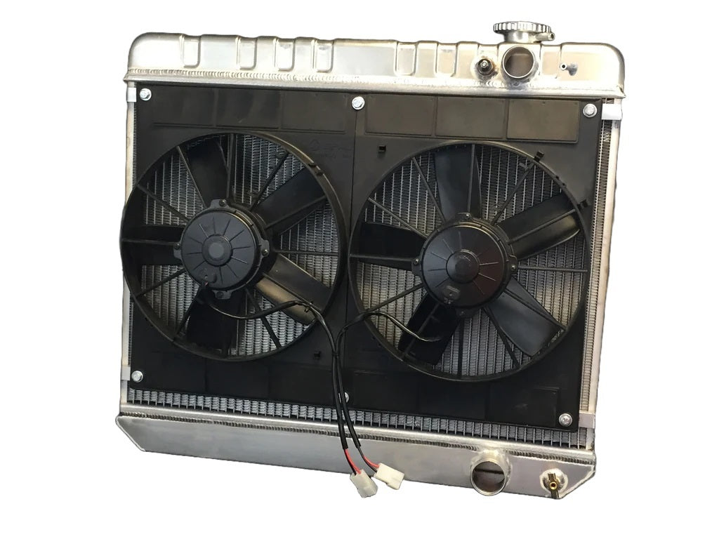 DEWITTS RADIATOR 32-6139035M Radiator w/Fans Nova LS 73-74 Manual Trans Raw