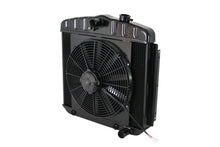 Load image into Gallery viewer, DEWITTS RADIATOR 32-6239013A Radiator w/Fans 55-57 Chevy LS Auto Trans Blk