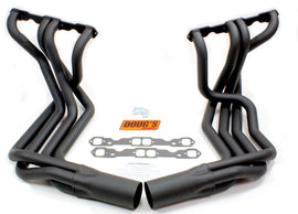 DOUGS HEADERS D380-B SBC Side Mount Headers - Black - 63-82 Vette