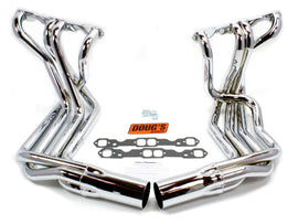 DOUGS HEADERS D380-C SBC Side Mount Headers - Chrome - 63-82 Vette